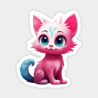 Cute pink Kitten Magnet