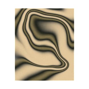 Minimalist Aesthetic Retro Liquid Swirl Abstract Pattern Phone Cases T-Shirt