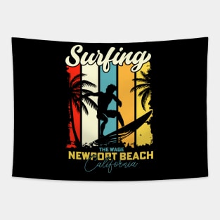 Surfing | The Wedge, Newport Beach, California Tapestry