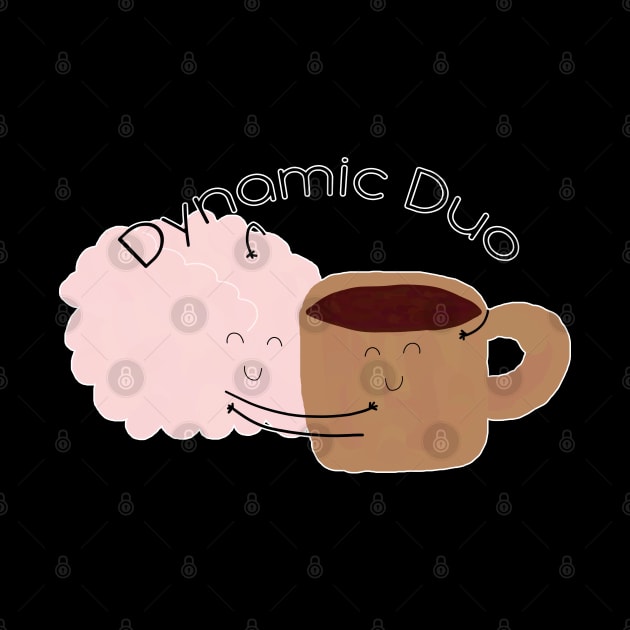 Coffee and Brain are the Dynamic Duo! by Joselo Rocha Art