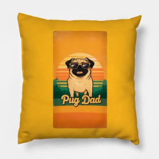 Pug Dad Pillow