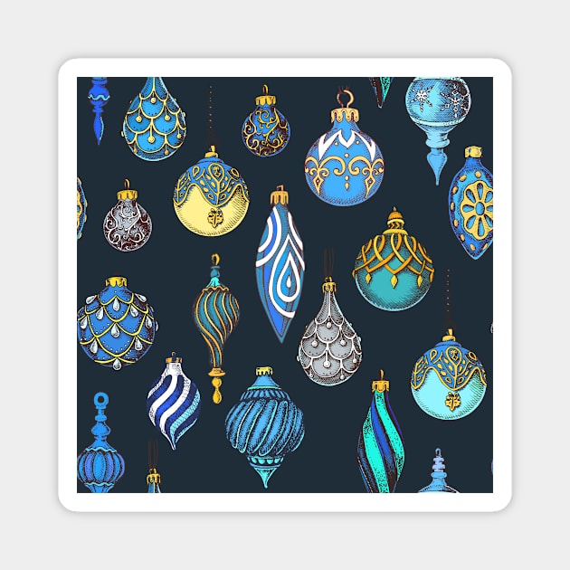 Christmas Ornament Pattern Magnet by OrnamentallyYou