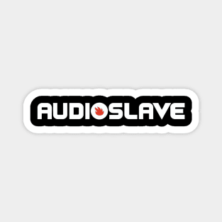 Audioslave Band Logo White Magnet