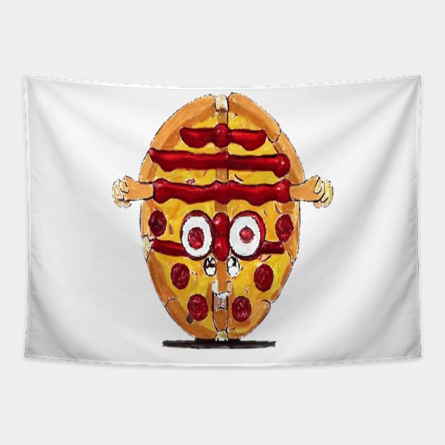 pizza man Tapestry by pan-pan