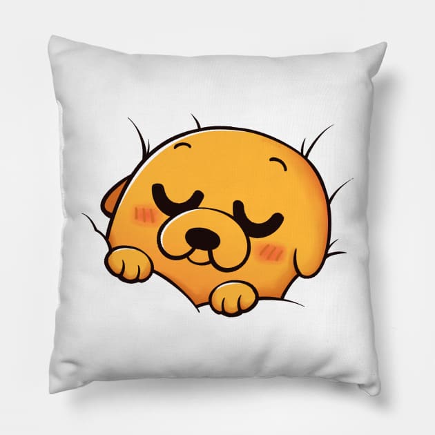 sleeping Jake, Adventure time Pillow by marceloosapo