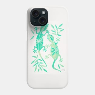 gecko mint Phone Case