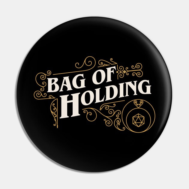 Victorian Bag of Holding Tabletop RPG Pin by pixeptional
