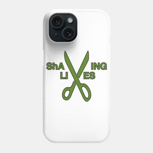 green ShAVING LIVES logo Phone Case