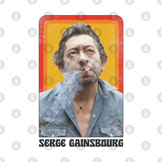 Serge Gainsbourg /\/ Retro Style Fan Art by DankFutura