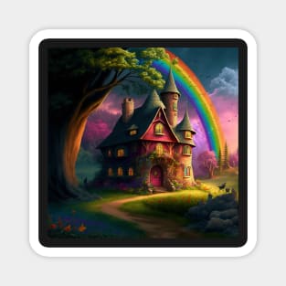 Magical Rainbow Castle Magnet