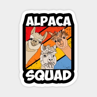 Funny Alpaca T-Shirt for Alpaca Squad Lovers Magnet