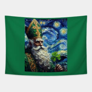 Saint Patrick Clover at Starry Night Tapestry