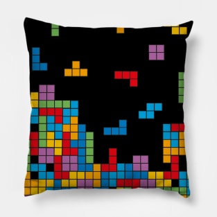 I love 8-Bit video games Tetris BoomBoomInk Pillow