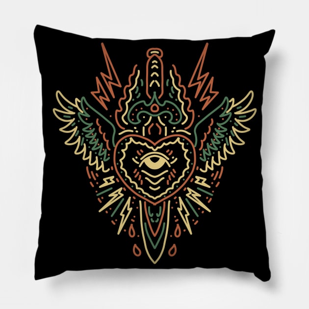 flying dagger Pillow by donipacoceng