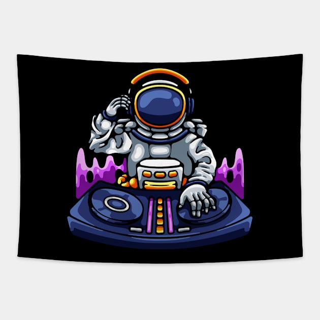 Astronaut DJ Tapestry by andhiika