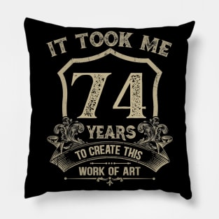 74th Birthday Pillow