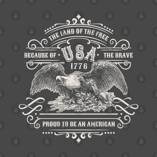 America 1776 Land Of The Free by Designkix