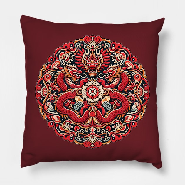 Chinese dragon Pillow by grappict