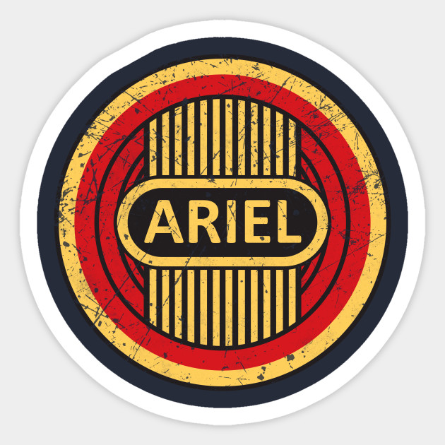 Vintage Logo Ariel Motorcycle Vintage Company Sticker Teepublic