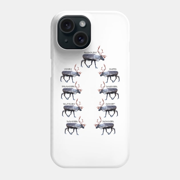 Santas reindeer Phone Case by FotoJarmo