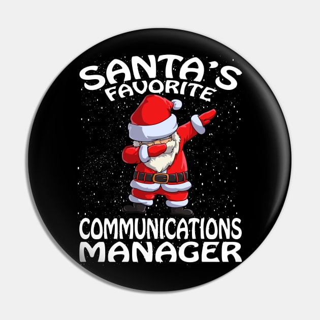 Santas Favorite Communications Manager Christmas Pin by intelus