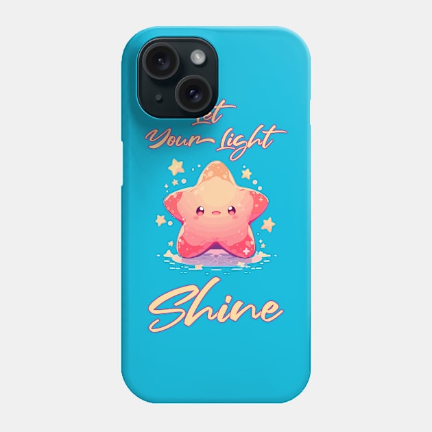 Kawaii - Let Your Light Shine Star Phone Case by Kawaii Kingdom