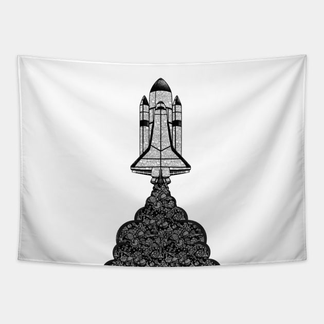 Blast Off Tapestry by Chevsy