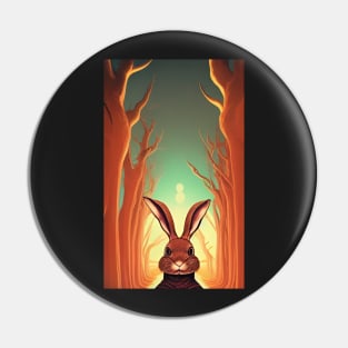 Roaming Rabbit Pin