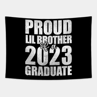 Proud Lil Brother 2023 Graduate Tapestry