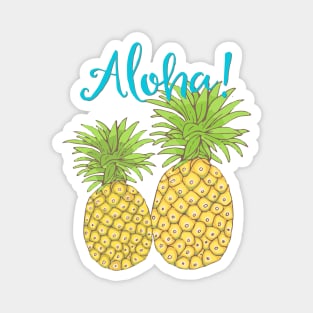 Pineapple Aloha Magnet