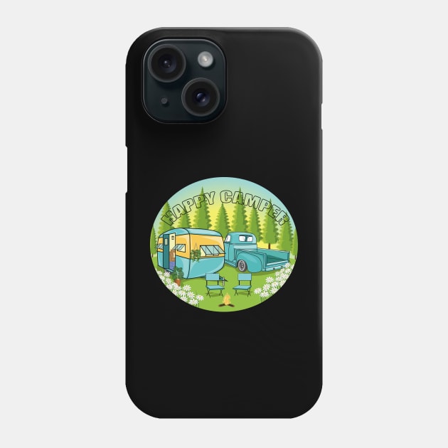Happy Camper - Camping Phone Case by Designoholic
