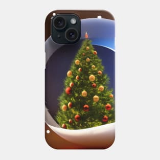 Christmas Tree in Glass Ball Phone Case