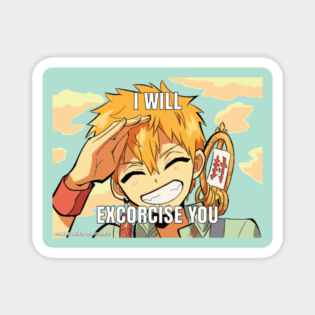 toilet bound hanako kun "i will excorcise you" Magnet by the lovely kei