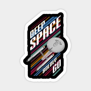 Boldly go into space Magnet