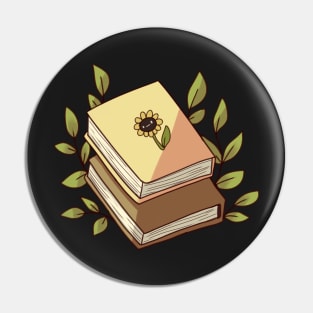 Books illustration Pin