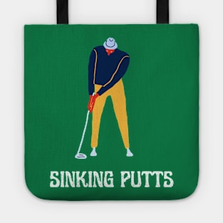 Sinking Golf Putts Fun Apparel Tote