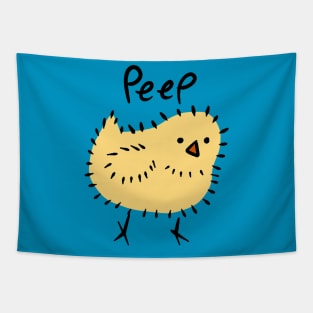 Scruffy Yellow Chick Tapestry