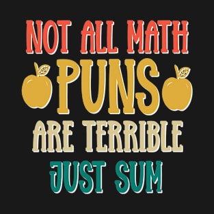 Not All Math Puns Are Terrible Just Sum T-Shirt