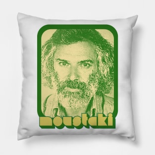 Georges Moustaki --- Retro Style Fan Art Design Pillow