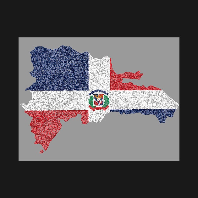 Dominican Republic Map Design by Naoswestvillage