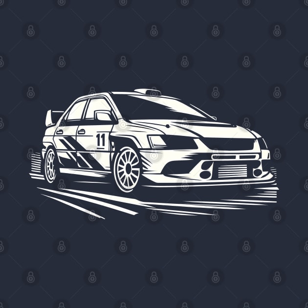 Mitsubishi Lancer Evo Rally Car by TaevasDesign