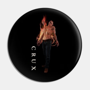 "Crux" Tested By Fire! Horror Icon Bill Oberst Jr. Licensed Merch: Grief/Recovery Pin