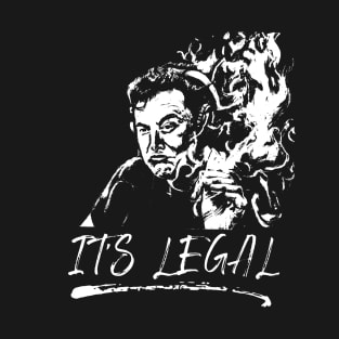 Elon Musk It's Legal Smoking Weed Shirt T-Shirt