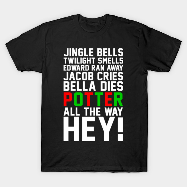 Harry Potter Jingle Bells Twilight Smells Christmas Swag Harry Potter T Shirt Teepublic Au