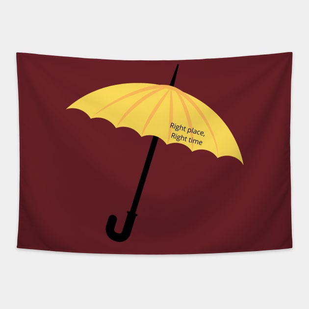 yellow umbrella Tapestry by watermelonW