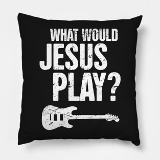 What Would Jesus Play? Christian Band Electric Guitar Pillow