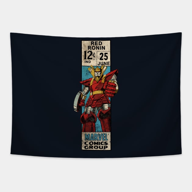 Red Ronin - corner box Tapestry by ThirteenthFloor