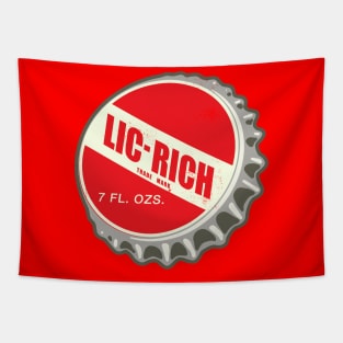 Vintage Lic Rich Licorice Soda Bottlecap Tapestry