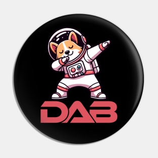 Dabbing Space Cat Astronaut Pin