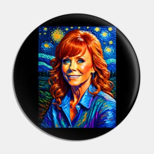 Reba McEntire in Starry night Pin